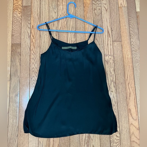 Enza Costa Silk Black Camisole Spaghetti Straps - Picture 4 of 11